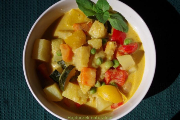 Curry warzywne “sprzątanie lodówki”