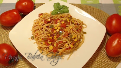 Spaghetti bez Mięsa w Sosie Pomidorowo-Warzywnym | Spaghetti Wegetariańskie