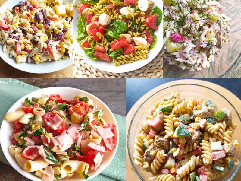 7 przepisów na sałatkę z makaronem