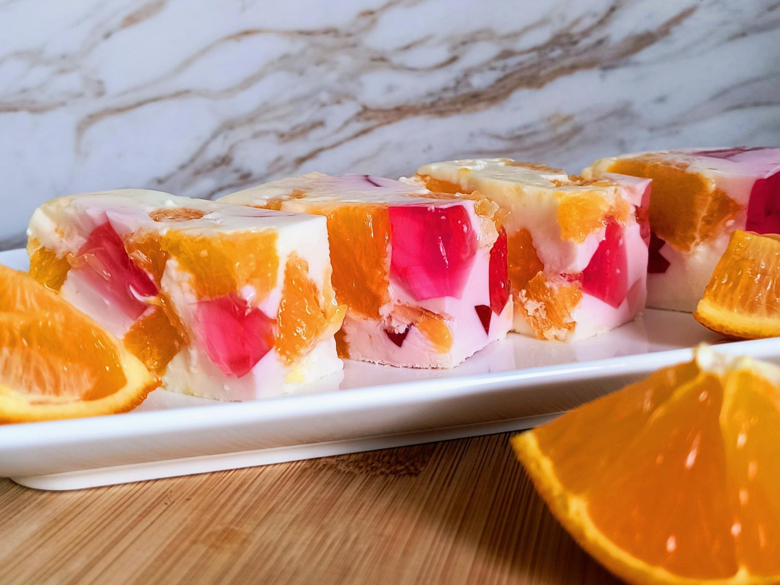 Szybki deser piankowy z pomarańczą