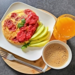Omlet z malinami