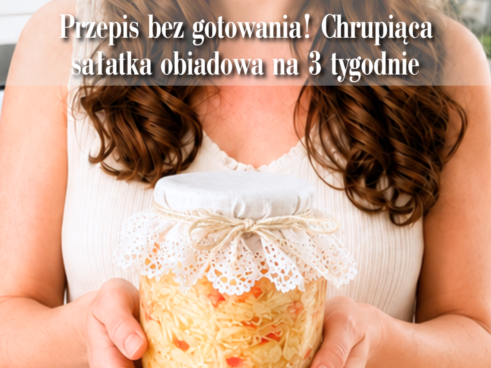 Surówka z białej kapusty do słoików bez gotowania
