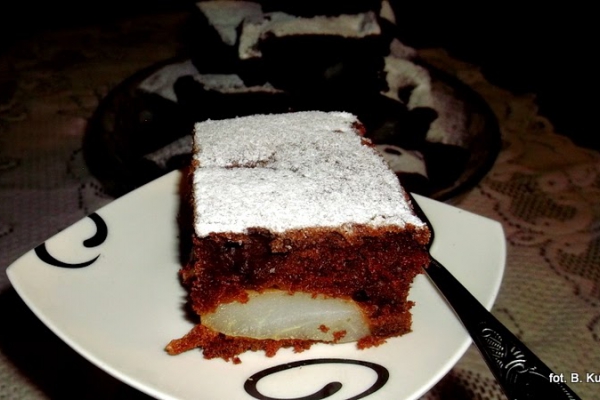 Ciasto czekoladowo-gruszkowe