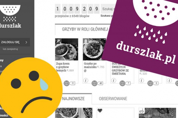Koniec popularnego serwisu kulinarnego Durszlak.pl. Zeszyty z przepisami przepadły