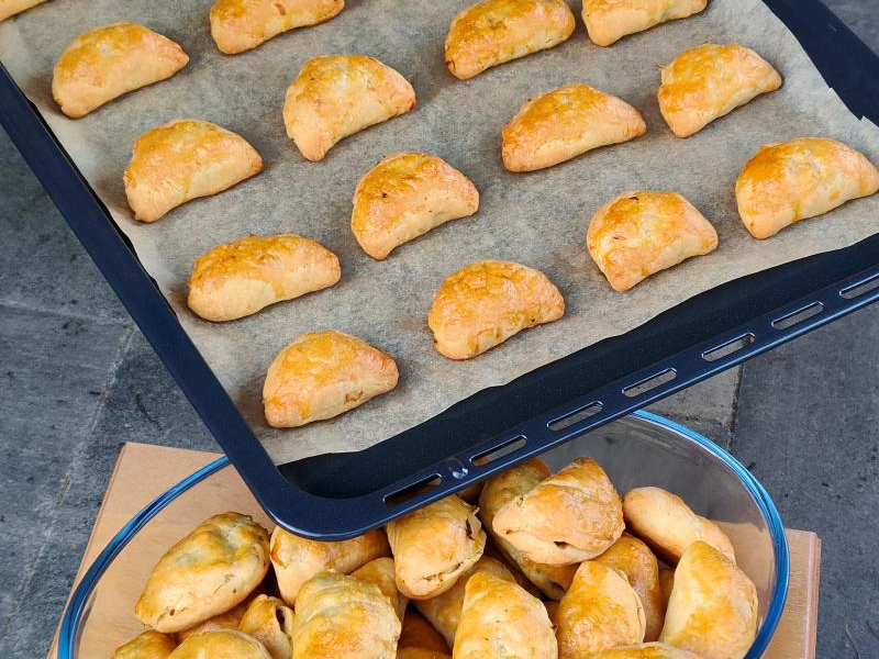 Pieczone pierożki do barszczyku