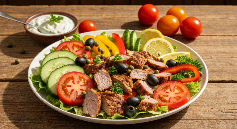 Sekretne składniki sałatki gyros które podbiją twoje kubki smakowe