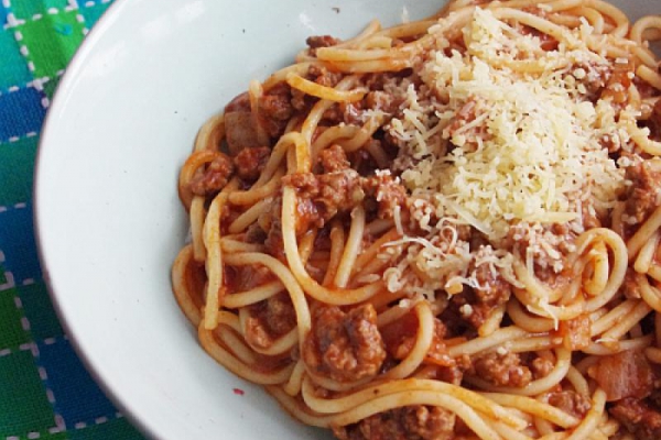 Spaghetti po bolońsku z wołowiną