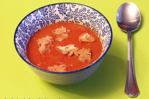 Zupa pomidorowo-paprykowo-batatowa