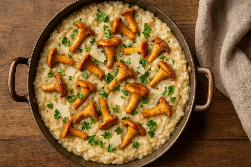 Risotto z kurkami – kremowe, prosty smaczny przepis