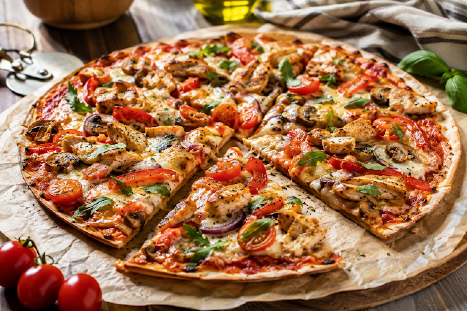 Fit pizza na tortilli – chrupiąca i gotowa w 15 minut
