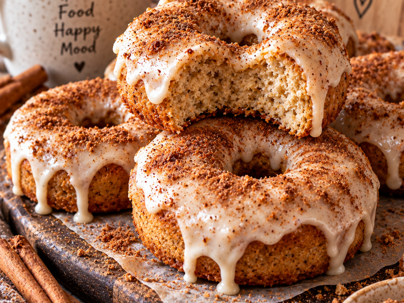Cynamonowe proteinowe donutki z Air Fryera – fit deser
