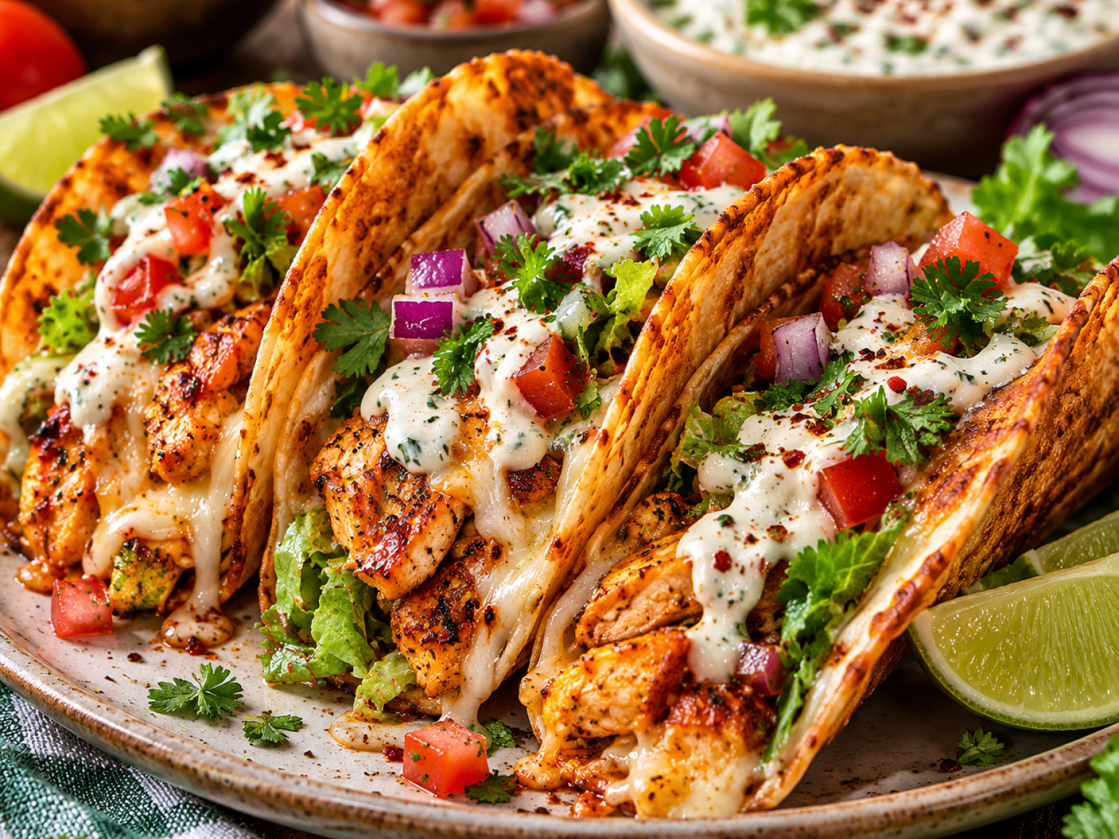 Chrupiące tacos z kurczakiem – wysokobiałkowy przepis