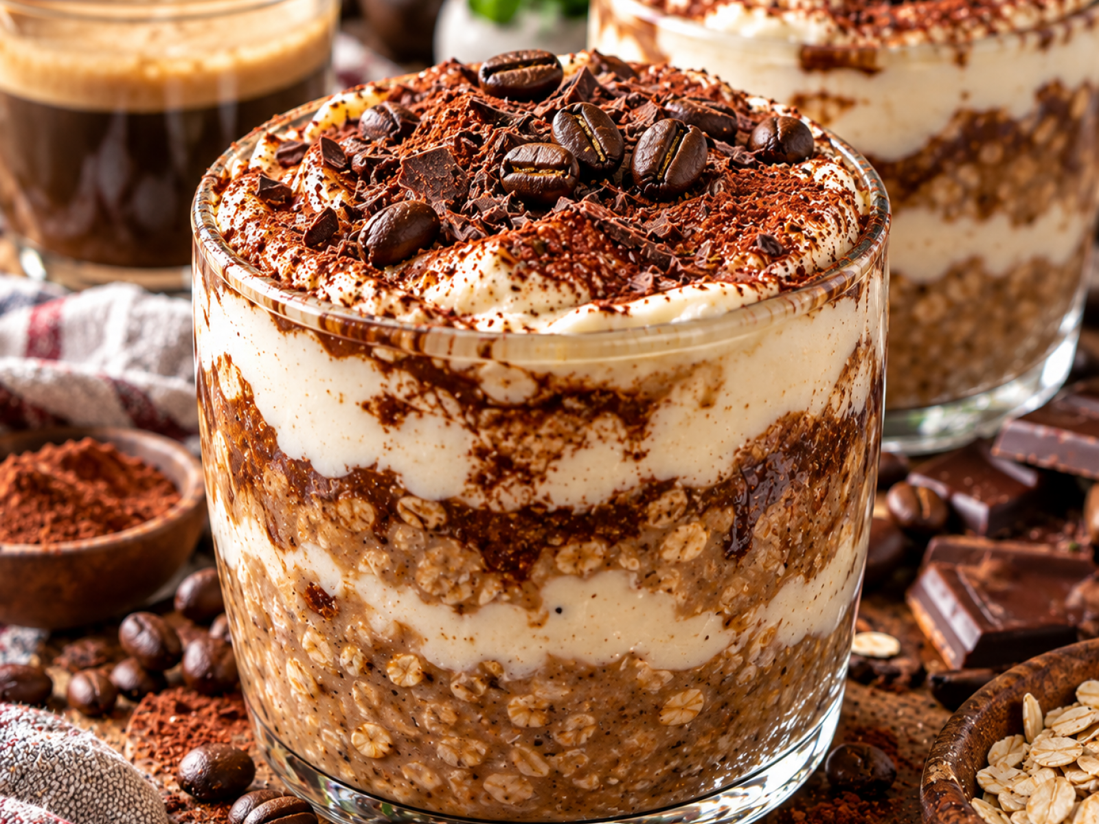 Tiramisu Coffee Overnight Oats – kremowa owsianka kawowa