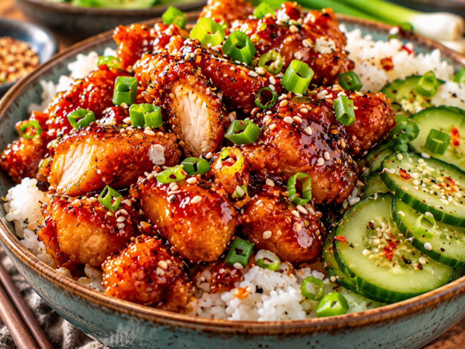 Gochujang Chicken – chrupiący kurczak w koreańskiej glazurze
