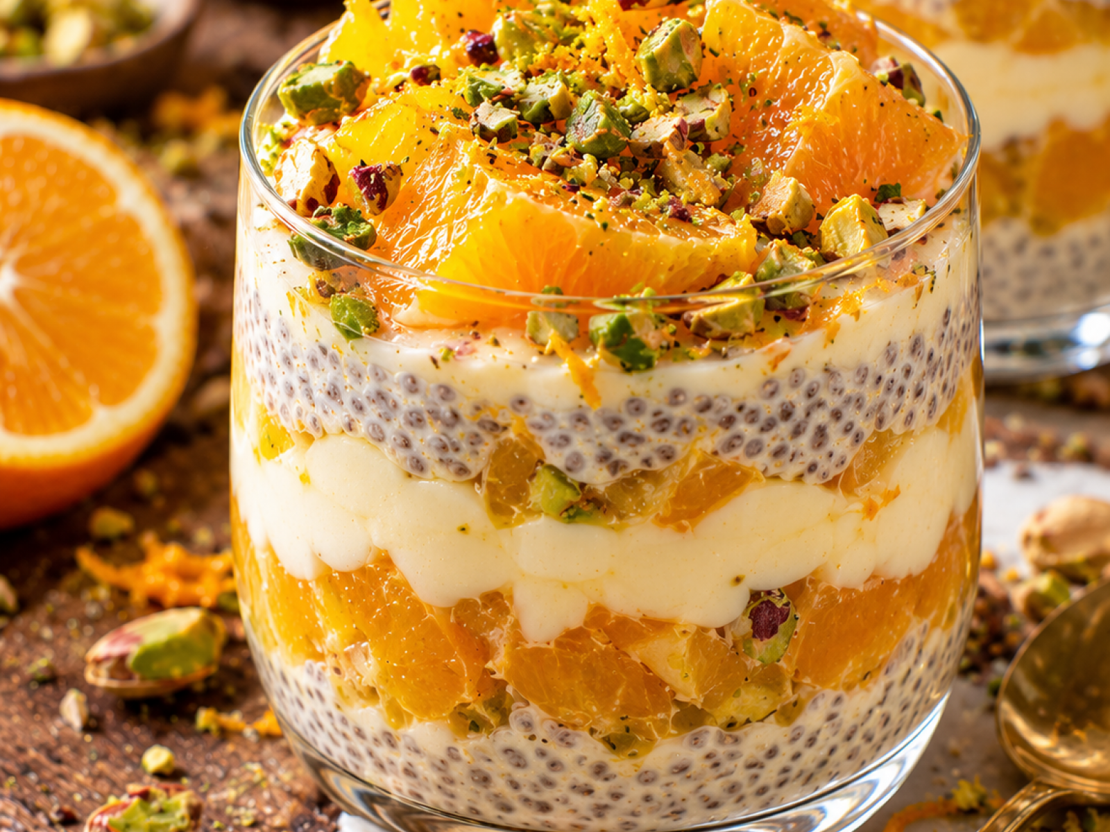 Proteinowy pudding chia z pomarańczą – Orange Creamsicle