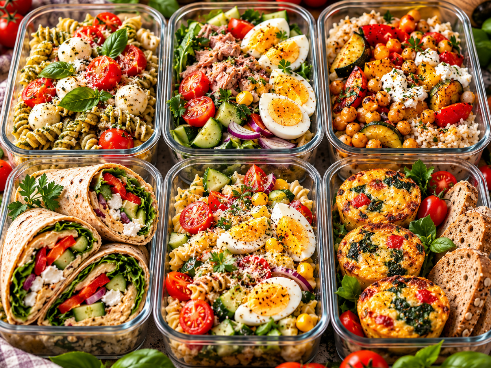 Lunchboxy na 3 dni – 6 prostych posiłków do pracy