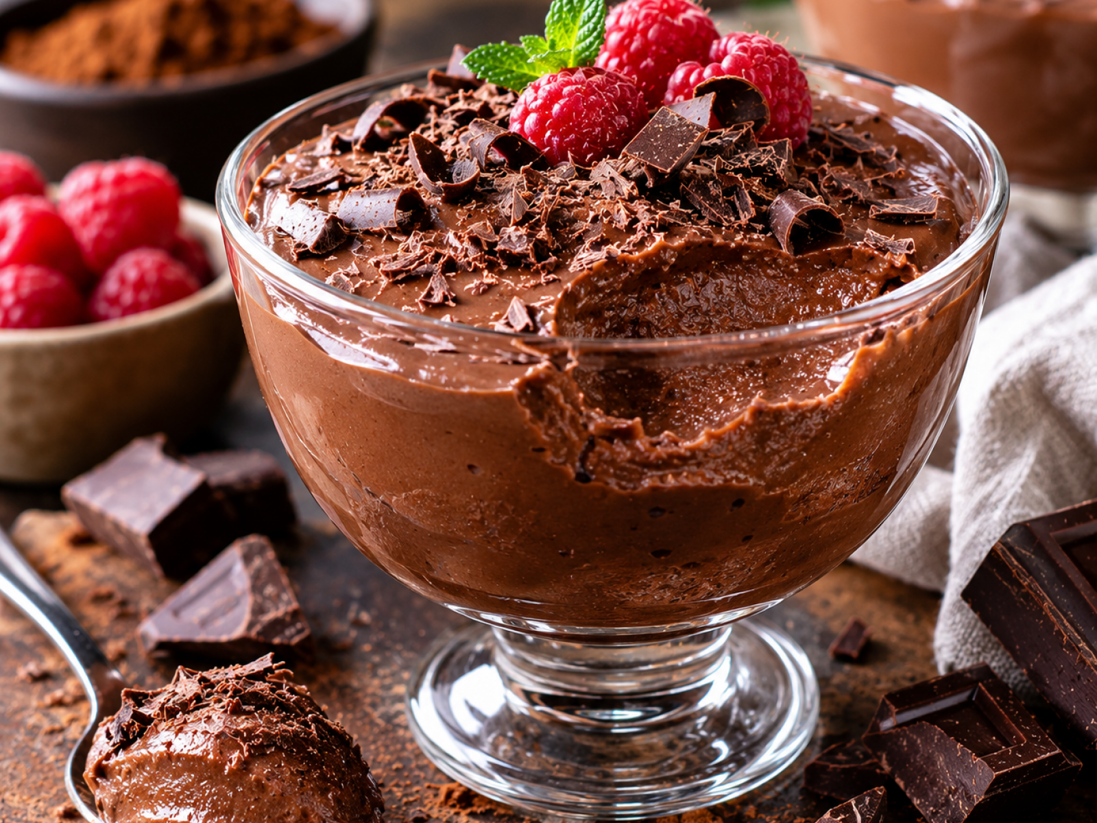 Pudding czekoladowy z twarogu i skyru – dużo białka