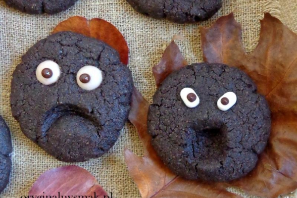 Ciasteczka potworki z czarnym kakao