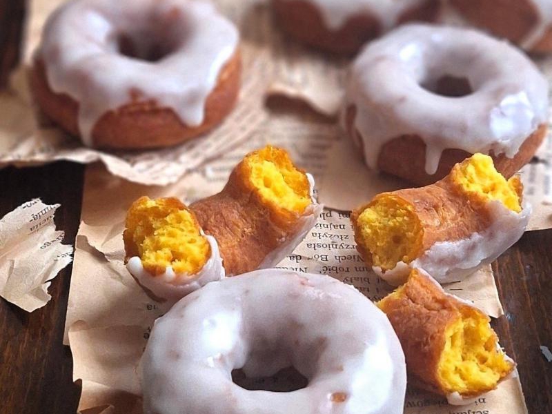 Oponki serowe z dynią i pomarańczą