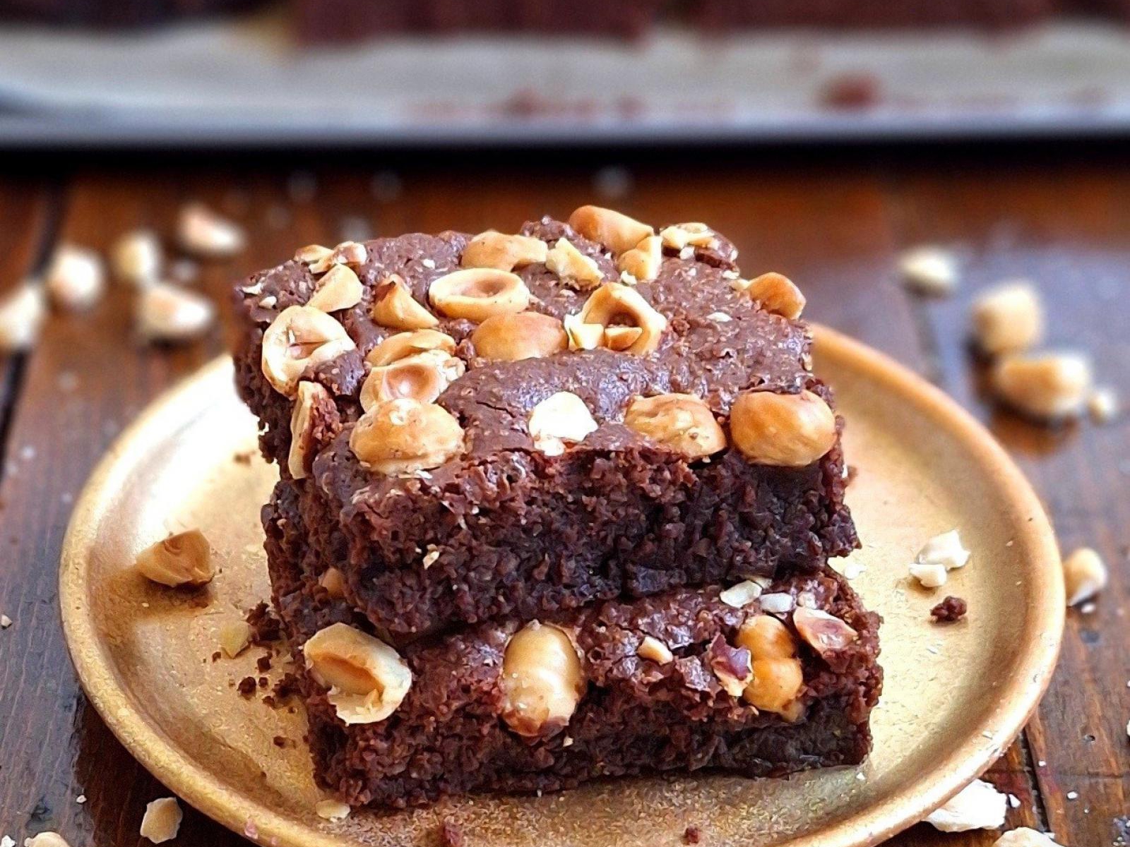 Brownie z orzechami laskowymi