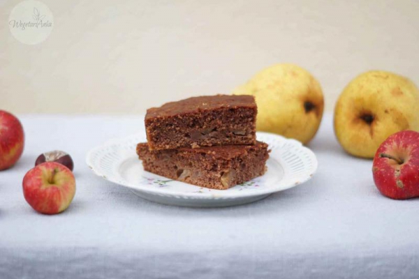 Ciasto czekoladowe z gruszkami – ekspresowe