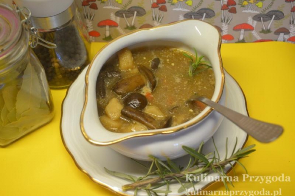 Świeży smak jesieni wiosną czyli zupa grzybowa z mrożonych grzybów