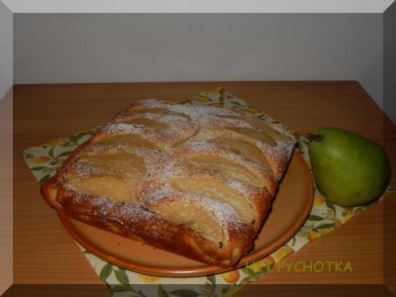 CIASTO Z GRUSZKAMI
