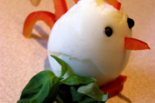 Wesołe jajeczka - sposób na zabawny posiłek z  jajem  :)