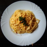 Spaghetti a la carbonara