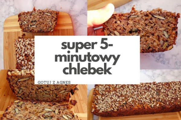 Super 5-minutowy prosty i zdrowy chleb