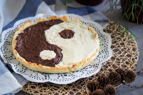 Keto tarta Yin Yang (Paleo, LowCarb)