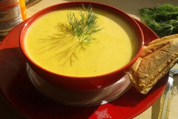 Zupa - krem z ogórka zielonego i sera