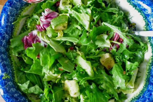 Zielona sałatka. Green salad.