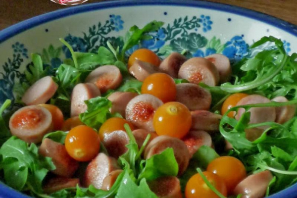 Sałatka z physalis. Goldenberry salad.
