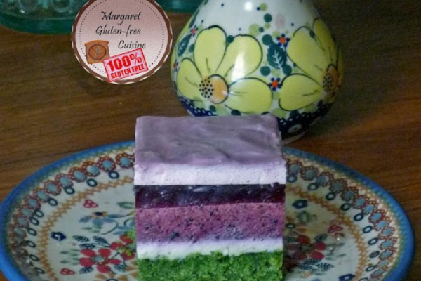 Ciasto - Jagodowy bór. Blueberry Forest Cake.