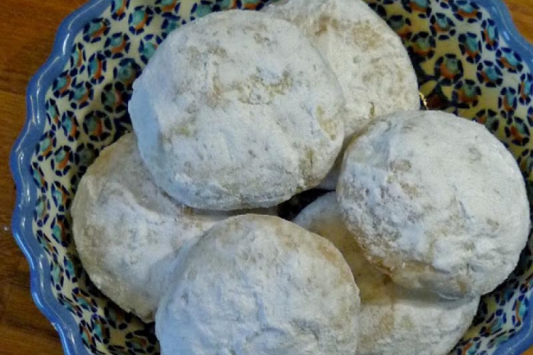 Ciastka śnieżynki. Snowballs Cookies.