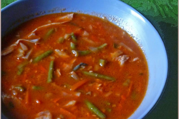 Ekspresowa zupa warzywna. Express vegetable soup.
