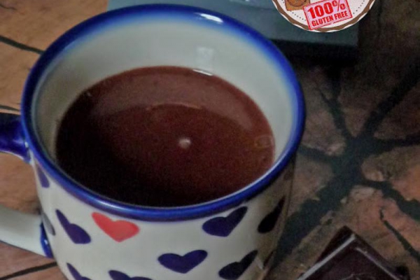 Domowa wegańska gorąca czekolada. Homemade Vegan Hot Chocolate.