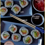 Sushi maki z awokado.