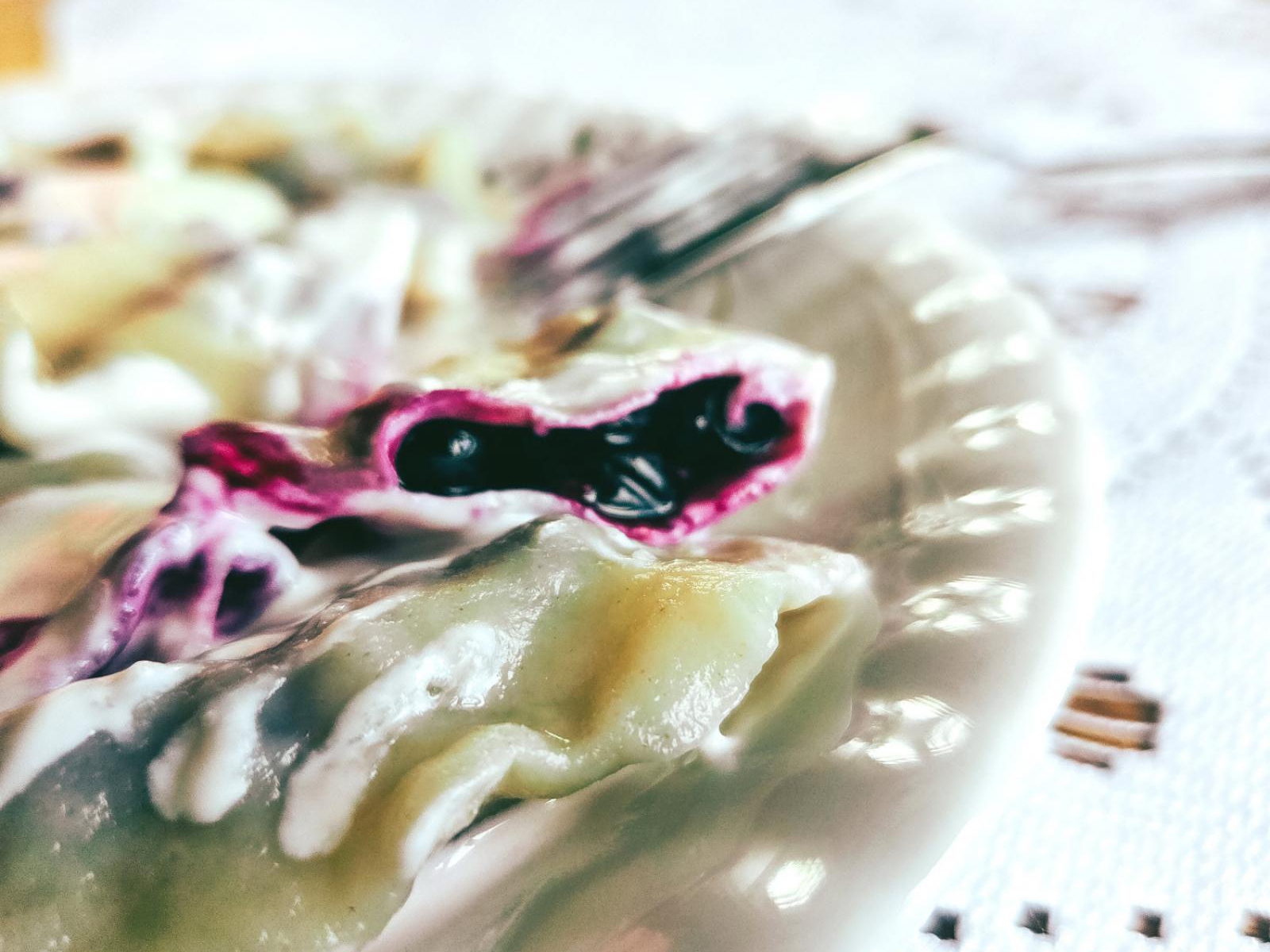 Pierogi z jagodami