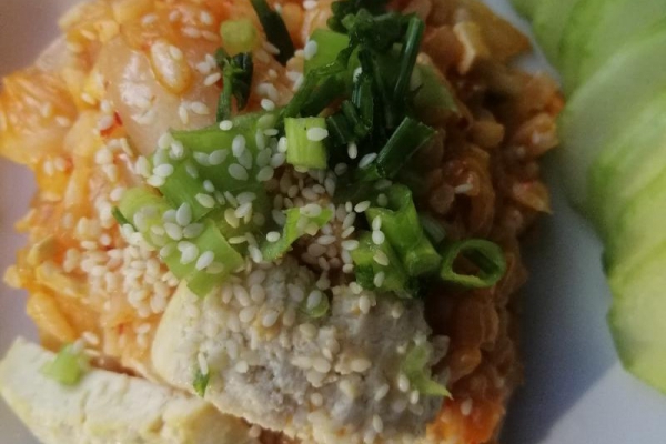 Korea Południowa - Ryż z kimchi (Kimchi bokkeumbap)