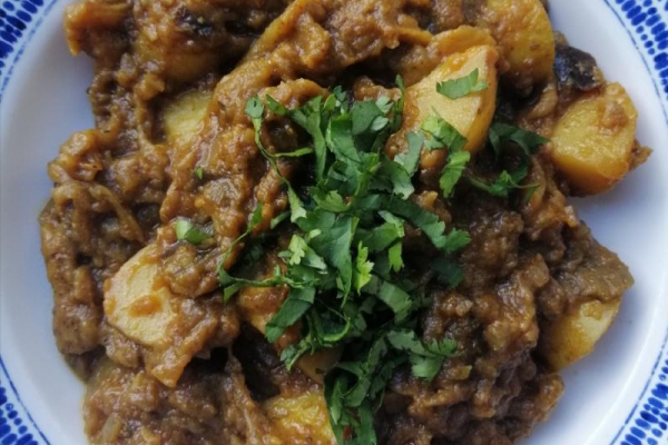Indie - Aloo Baingan, czyli ziemniaki z bakłażanem