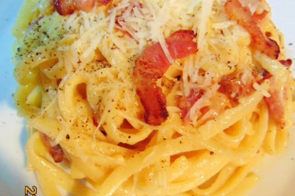Prawdziwe Włoskie Spaghetti Carbonara