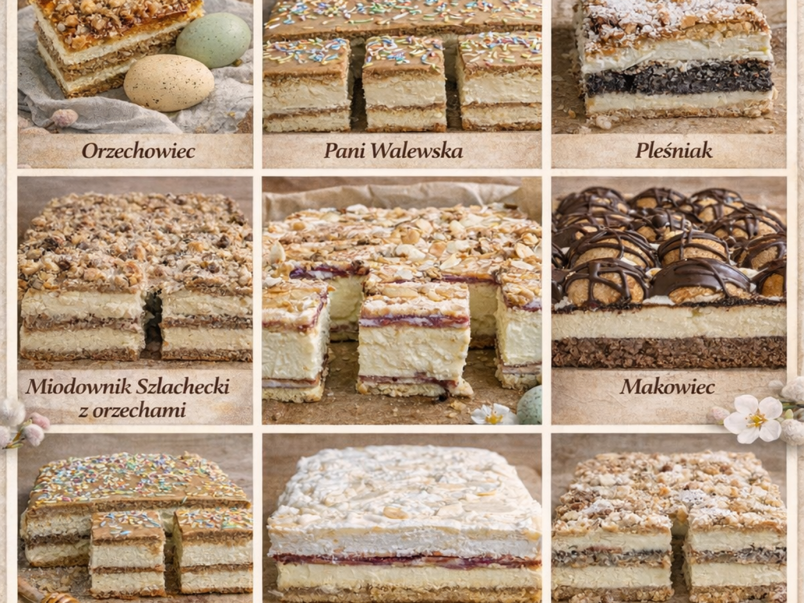 10 najlepszych ciast na Wielkanoc – sprawdzone hity, które znikają ze stołu jako pierwsze