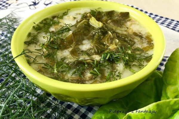 Zupa z sałaty – sałata parzona – sałacianka
