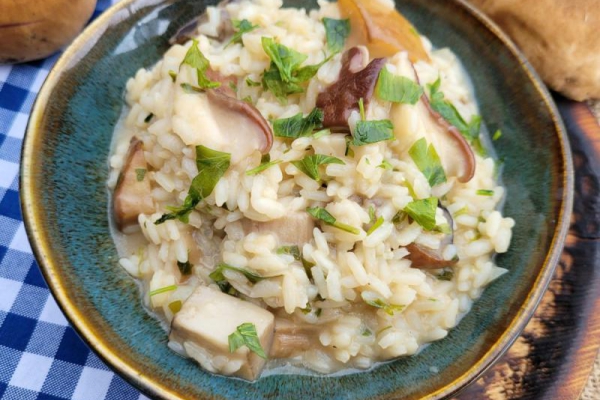 Risotto z grzybami leśnymi