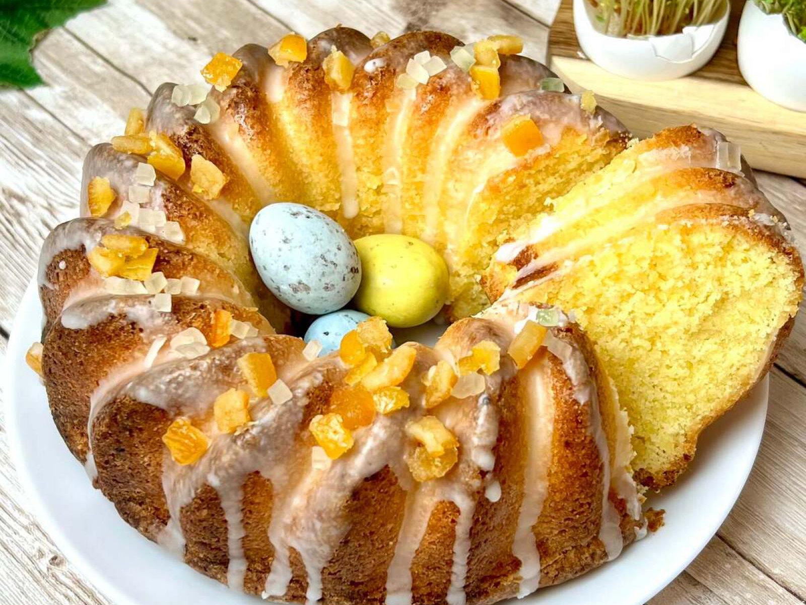 Babka cytrynowa z kisielami