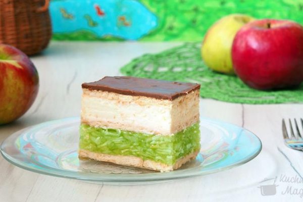 Ciasto „Zielone jabłuszko” na zimno