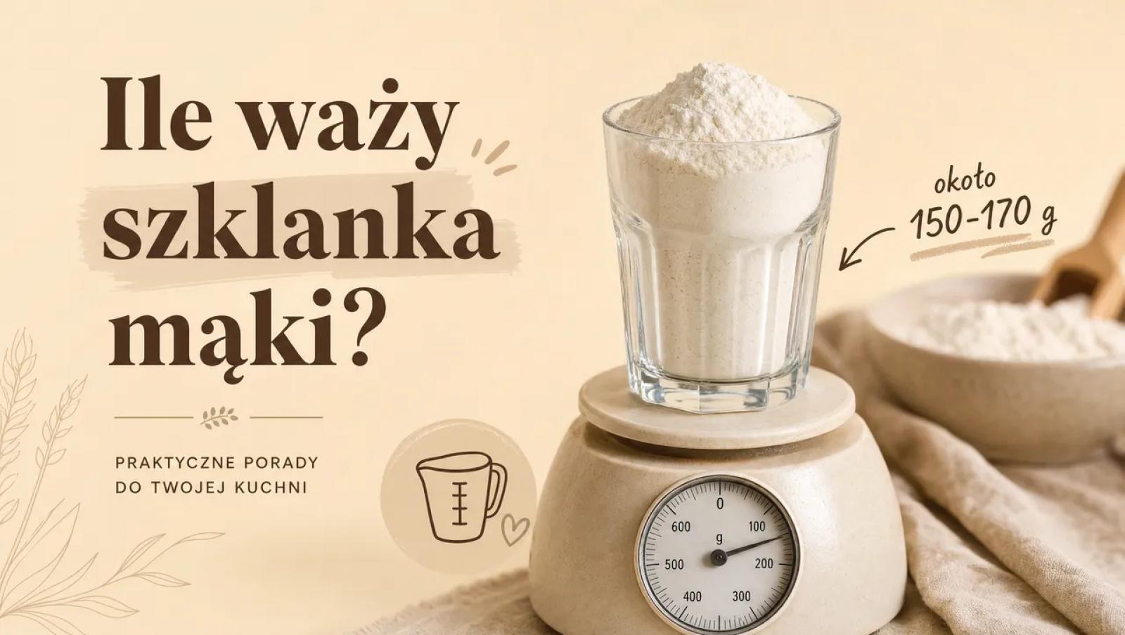 Ile waży szklanka mąki? Tabela gramów dla każdego rodzaju [2026]