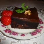 Mocno czekoladowe ciasto...